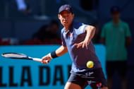 Kei Nishikori pictured at the 2025 Madrid Open | Image Source: Getty